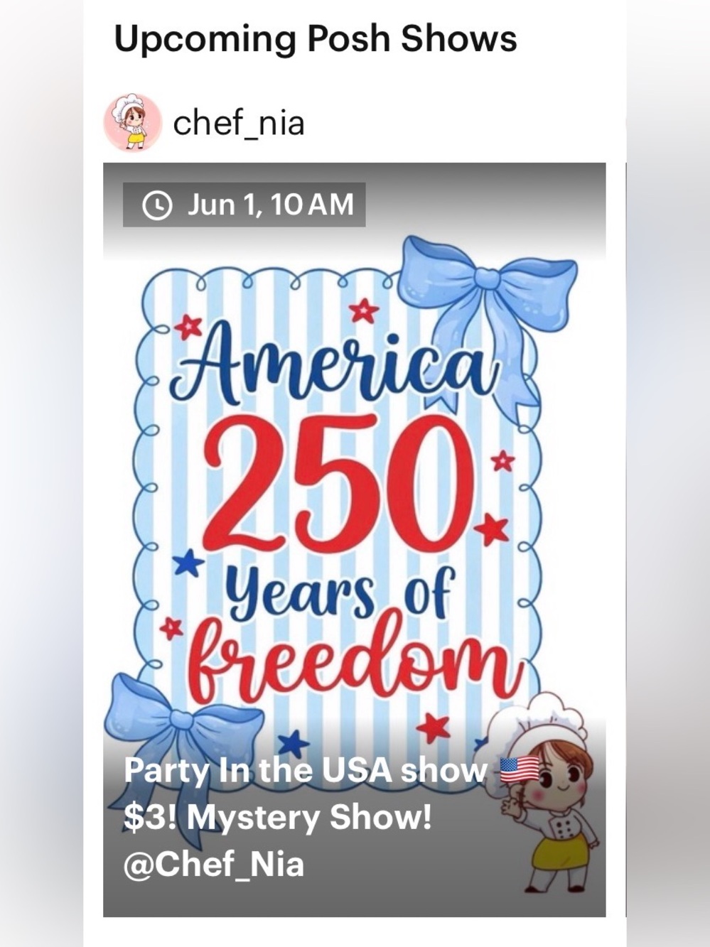 Save The Date! Live Show!
